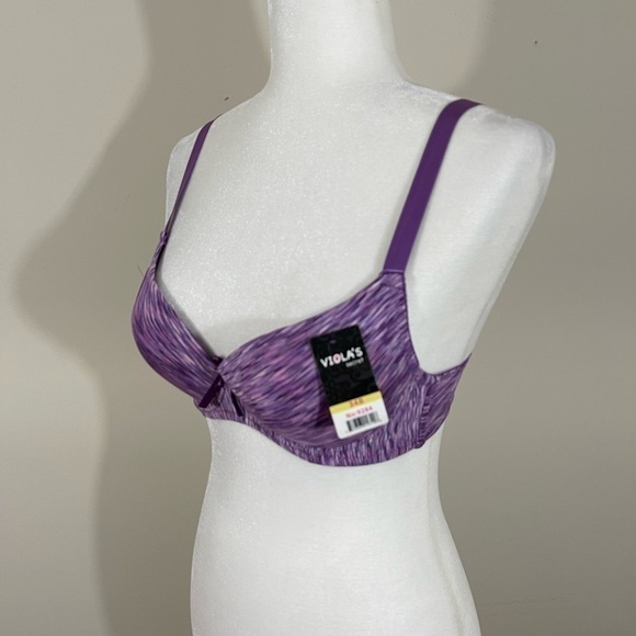 Viola’s bra sz 34 B New with tags purple heather padded - Picture 1 of 8